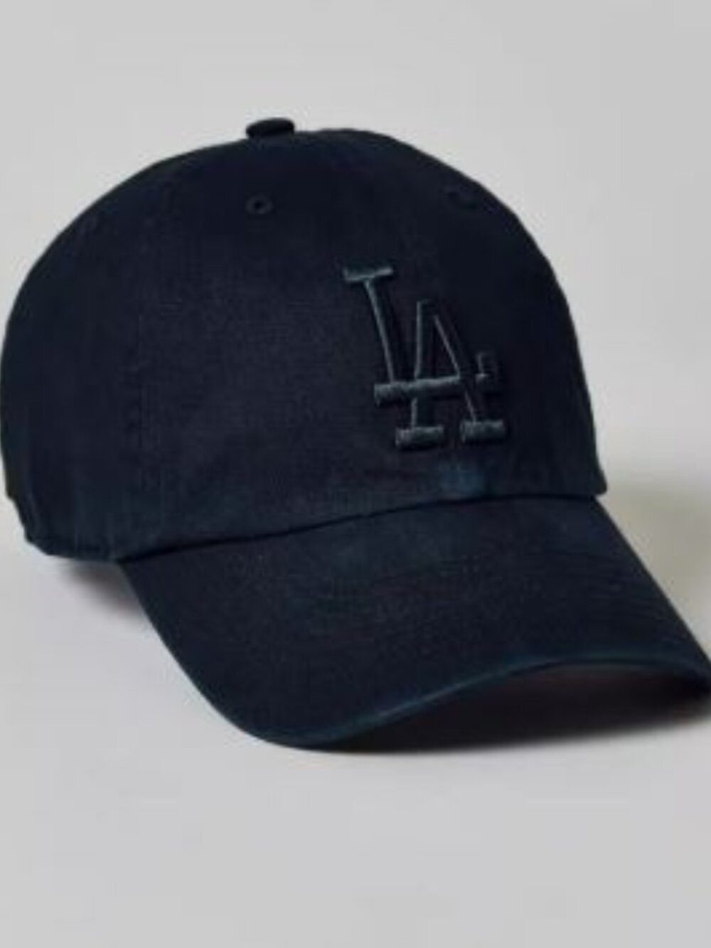 '47 Brand Los Angeles Dodgers Pitch Black Clean Up Adjustable Hat NIB